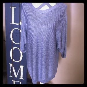 Chico’s Purple & Silver Sweater